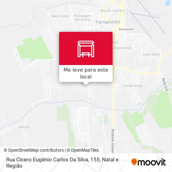 Rua Cícero Eugênio Carlos Da Silva, 155 mapa