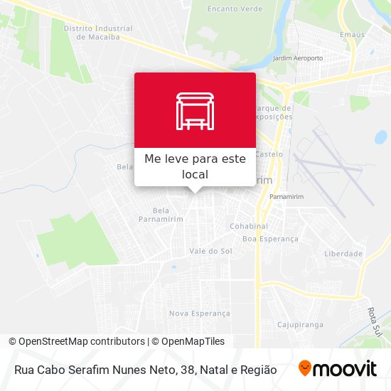 Rua Cabo Serafim Nunes Neto, 38 mapa