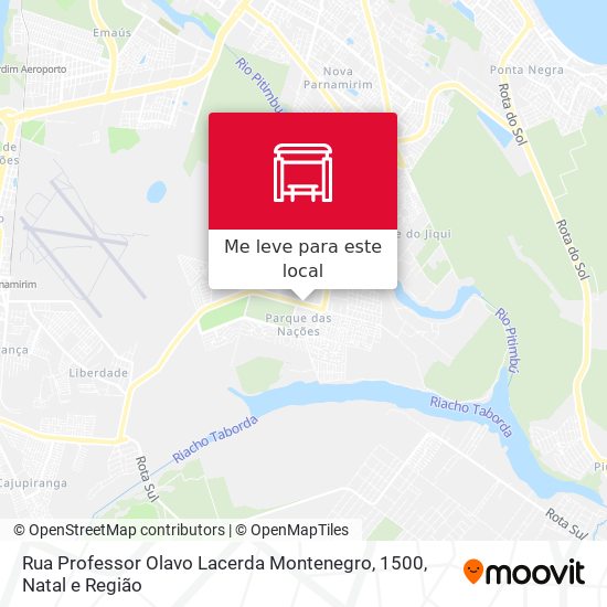 Rua Professor Olavo Lacerda Montenegro, 1500 mapa