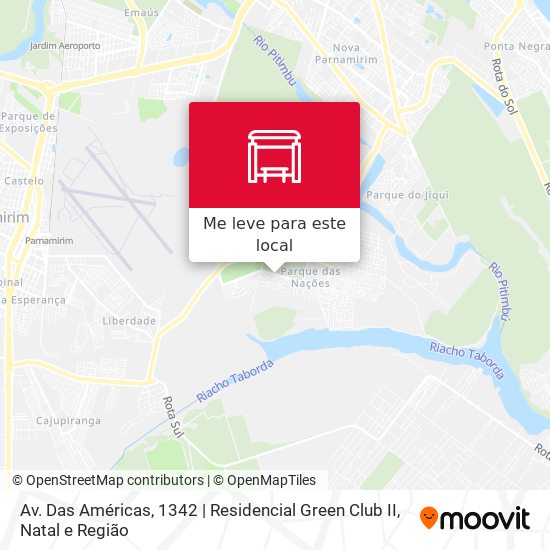 Av. Das Américas, 1342 | Residencial Green Club II mapa