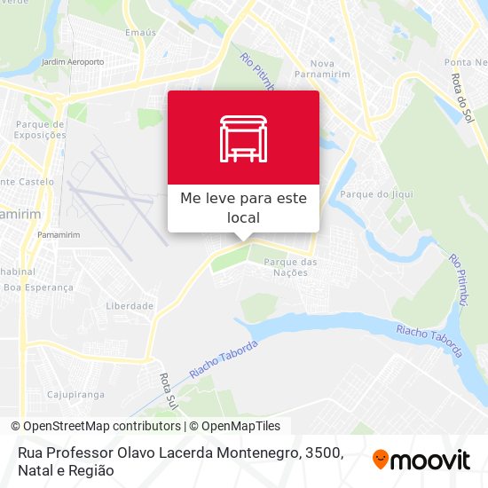 Rua Professor Olavo Lacerda Montenegro, 3500 mapa