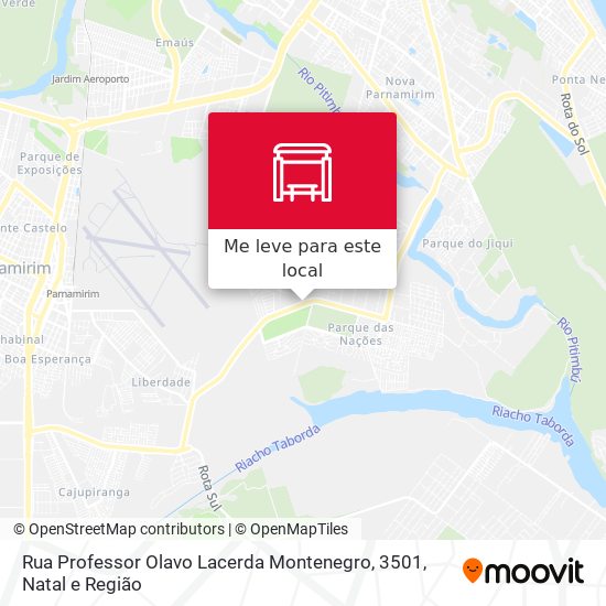 Rua Professor Olavo Lacerda Montenegro, 3501 mapa