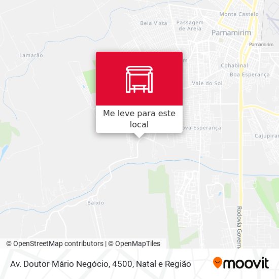 Av. Doutor Mário Negócio, 4500 mapa