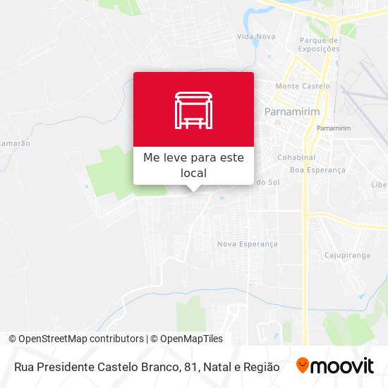 Rua Presidente Castelo Branco, 81 mapa