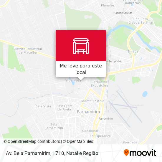 Av. Bela Parnamirim, 1710 mapa