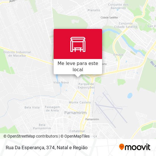 Rua Da Esperança, 374 mapa