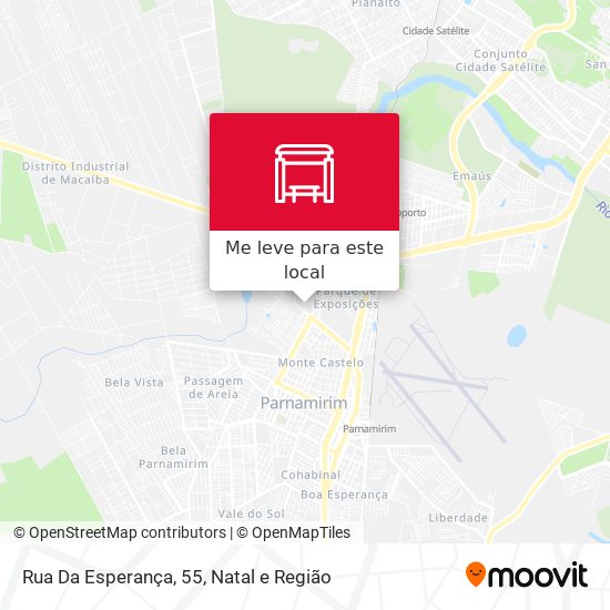 Rua Da Esperança, 55 mapa