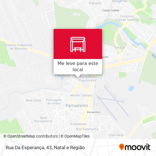 Rua Da Esperança, 43 mapa