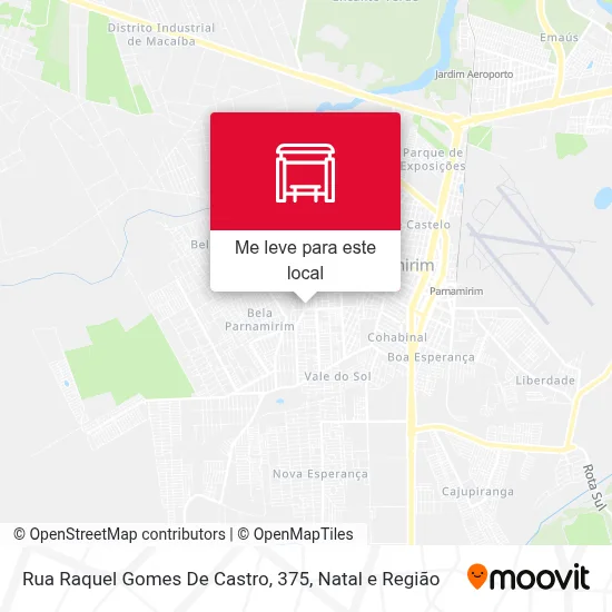 Rua Raquel Gomes De Castro, 375 mapa