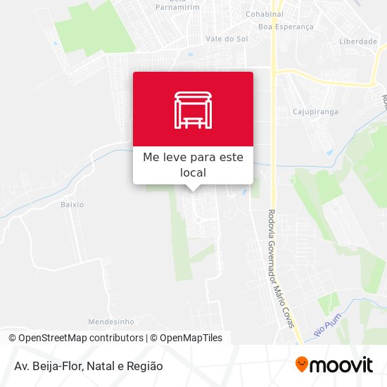 Av. Beija-Flor mapa