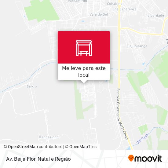 Av. Beija-Flor mapa