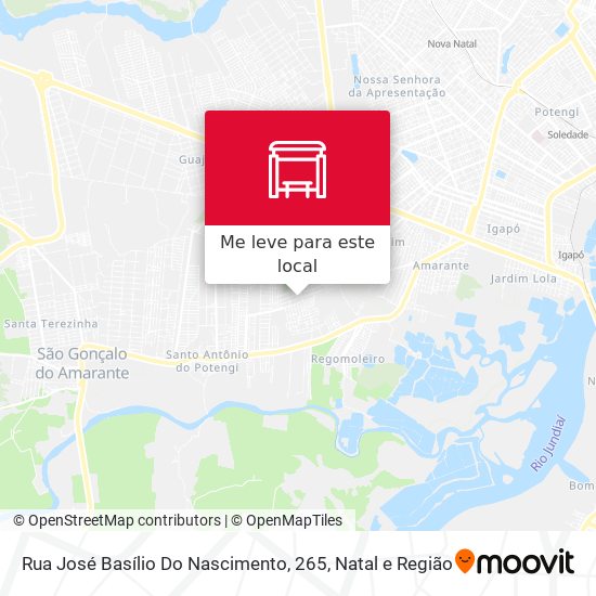 Rua José Basílio Do Nascimento, 265 mapa