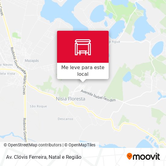 Av. Clóvis Ferreira mapa