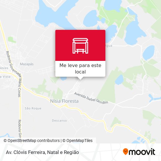 Av. Clóvis Ferreira mapa
