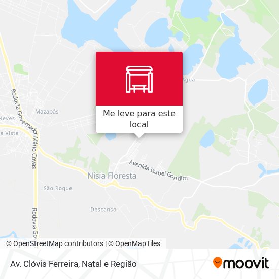 Av. Clóvis Ferreira mapa