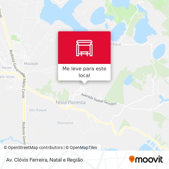 Av. Clóvis Ferreira mapa