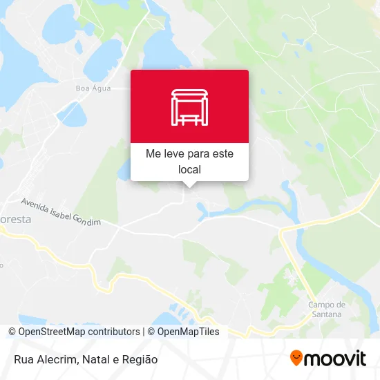 Rua Alecrim mapa