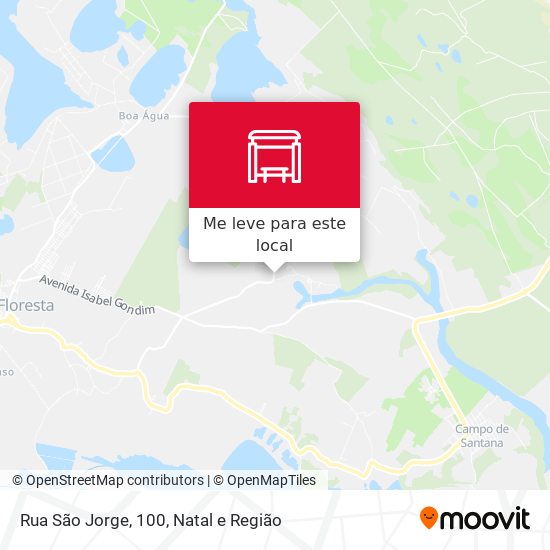 Rua São Jorge, 100 mapa