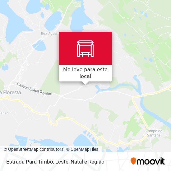 Estrada Para Timbó, Leste mapa