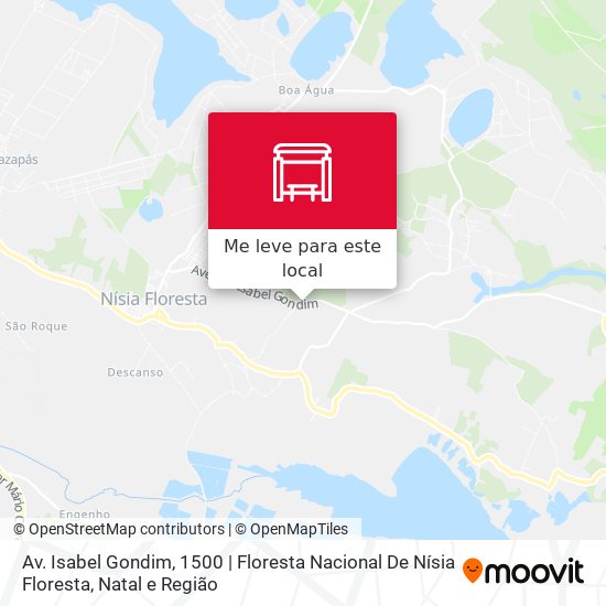 Av. Isabel Gondim, 1500 | Floresta Nacional De Nísia Floresta mapa