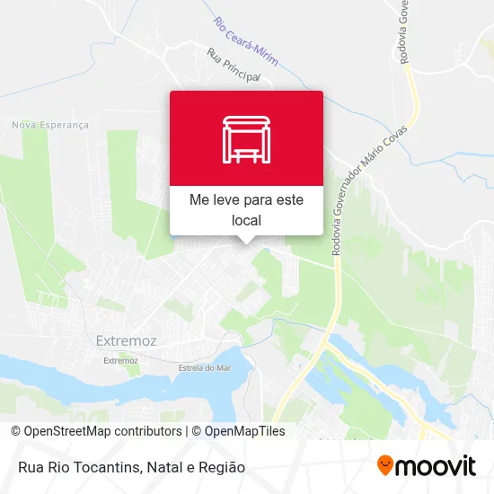 Rua Rio Tocantins mapa