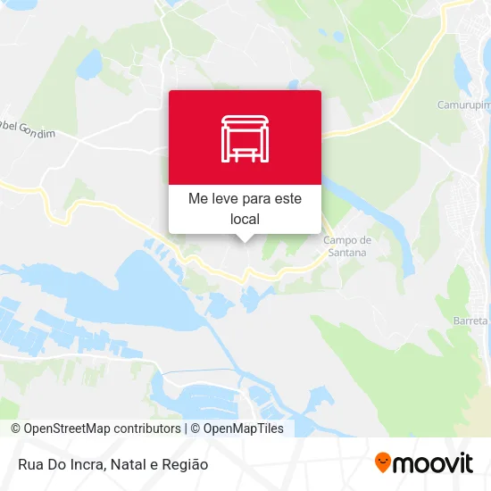 Rua Do Incra mapa
