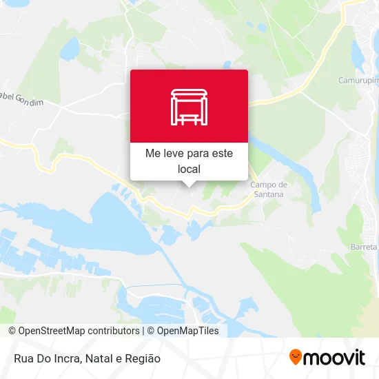 Rua Do Incra mapa