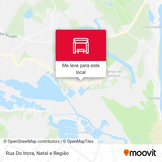 Rua Do Incra mapa