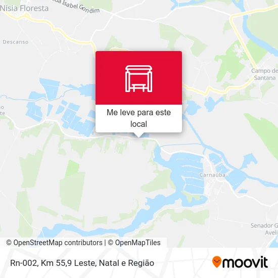 Rn-002, Km 55,9 Leste mapa