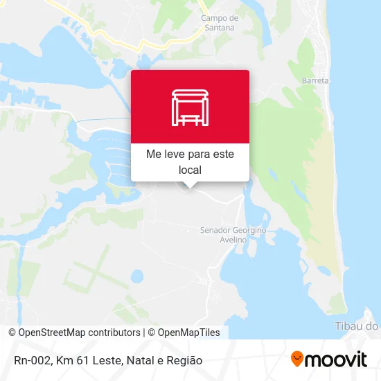 Rn-002, Km 61 Leste mapa