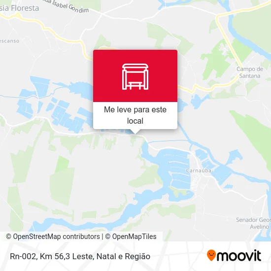 Rn-002, Km 56,3 Leste mapa