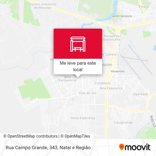 Rua Campo Grande, 343 mapa