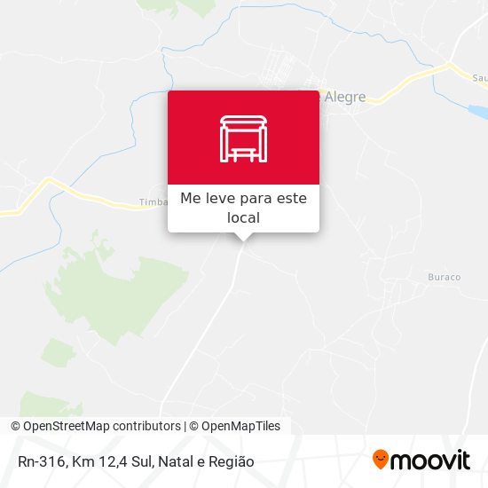 Rn-316, Km 12,4 Sul mapa
