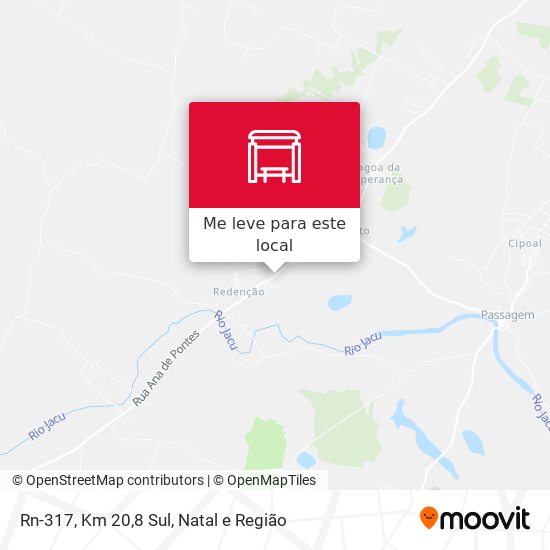 Rn-317, Km 20,8 Sul mapa