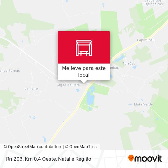 Rn-203, Km 0,4 Oeste mapa