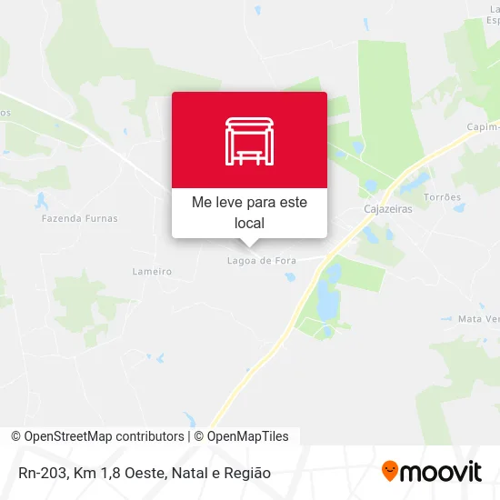 Rn-203, Km 1,8 Oeste mapa