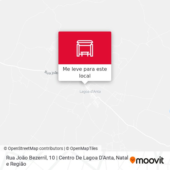 Rua João Bezerril, 10 | Centro De Lagoa D’Anta mapa