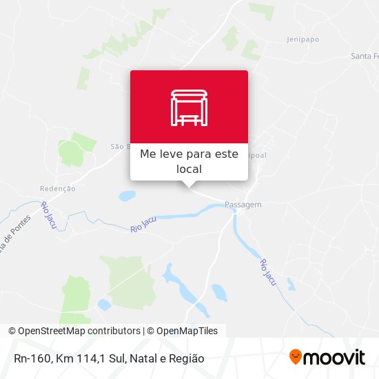 Rn-160, Km 114,1 Sul mapa