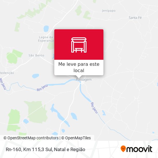 Rn-160, Km 115,3 Sul mapa
