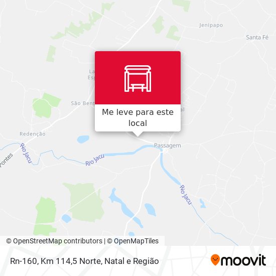 Rn-160, Km 114,5 Norte mapa