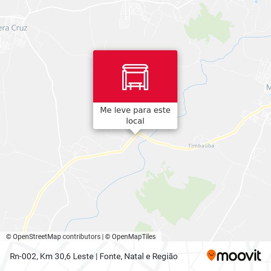 Rn-002, Km 30,6 Leste | Fonte mapa