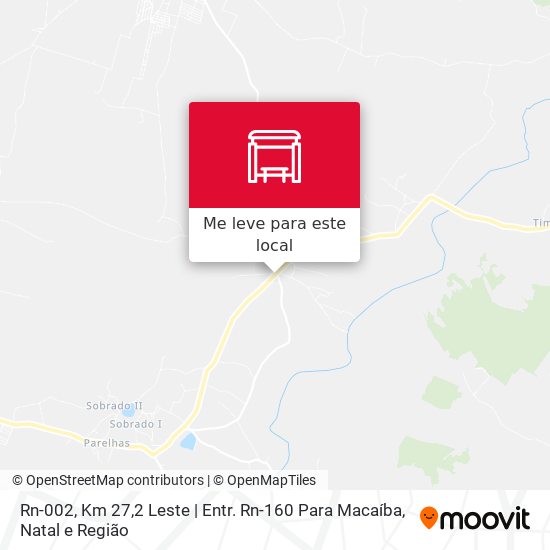 Rn-002, Km 27,2 Leste | Entr. Rn-160 Para Macaíba mapa