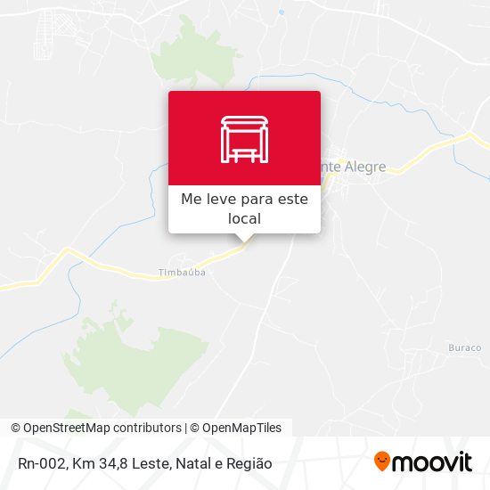 Rn-002, Km 34,8 Leste mapa