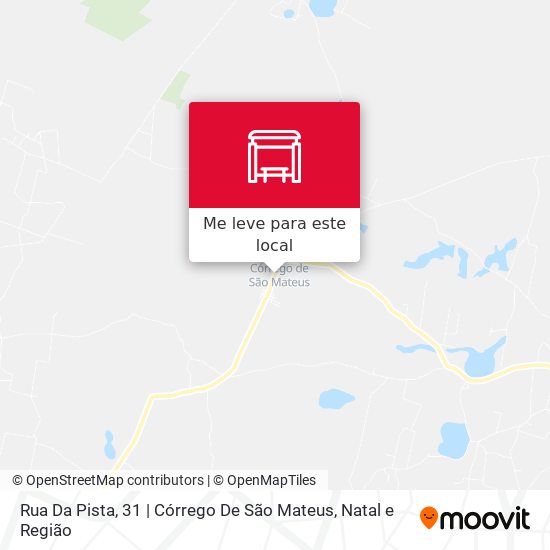 Rua Da Pista, 31 | Córrego De São Mateus mapa