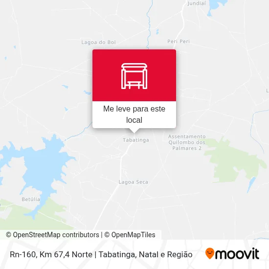 Rn-160, Km 67,4 Norte | Tabatinga mapa