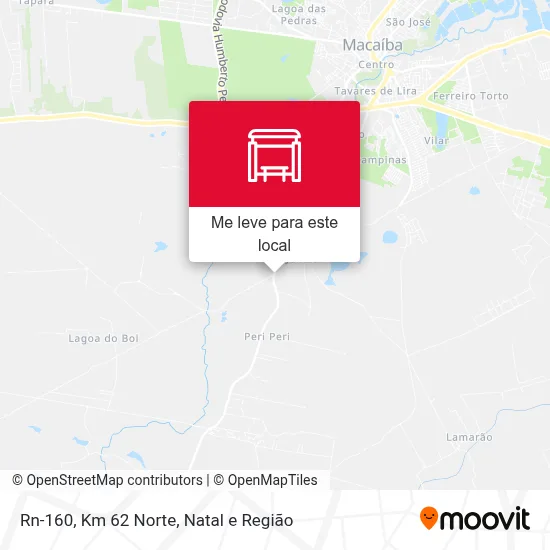 Rn-160, Km 62 Norte mapa