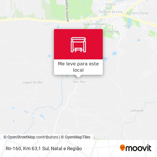 Rn-160, Km 63,1 Sul mapa
