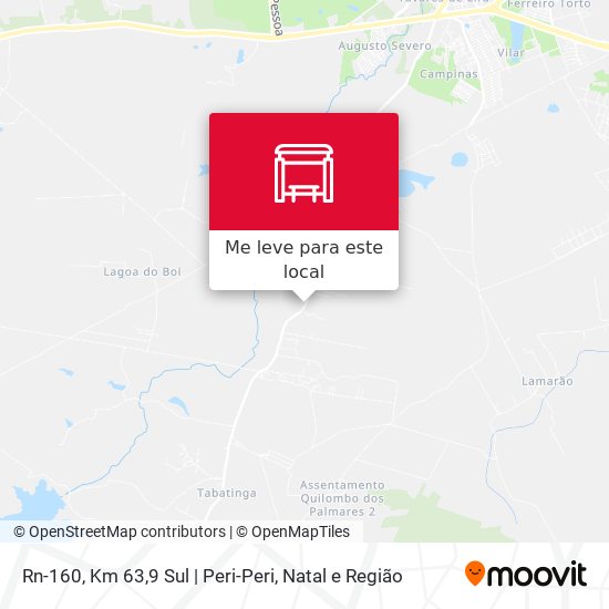 Rn-160, Km 63,9 Sul | Peri-Peri mapa