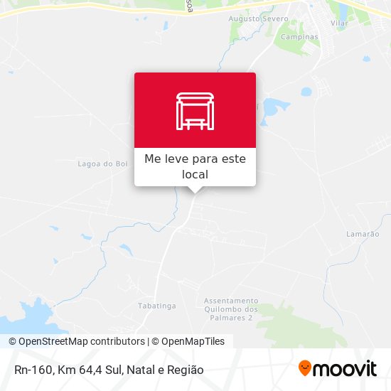 Rn-160, Km 64,4 Sul mapa