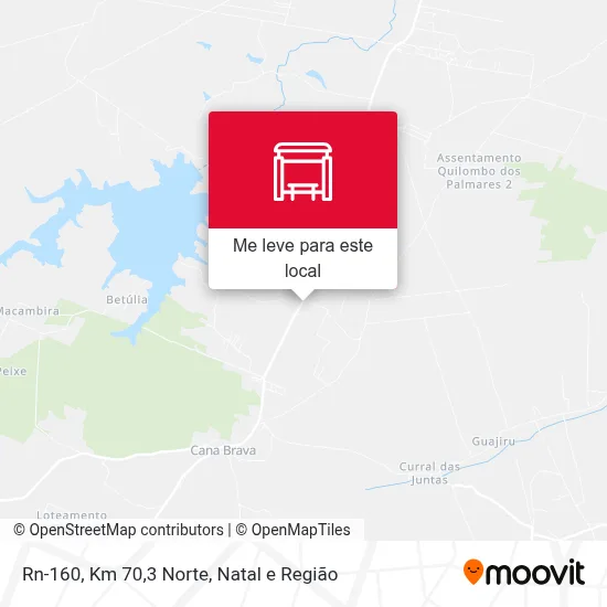 Rn-160, Km 70,3 Norte mapa